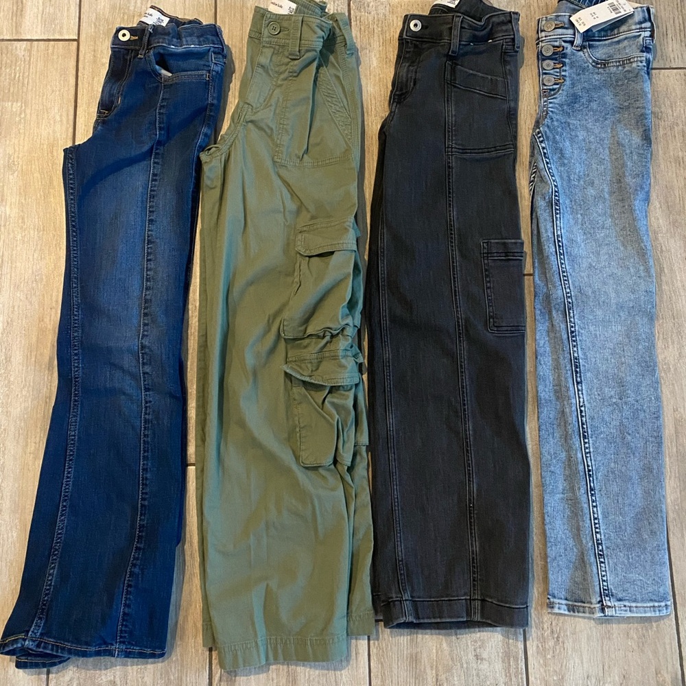 Abercrombie Kids Jeans - Blue, Green, Black, and Gray